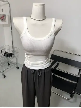 搭配起来基本不挑～修身百搭吊带背心纯色打底衫内搭上衣2022夏季图片