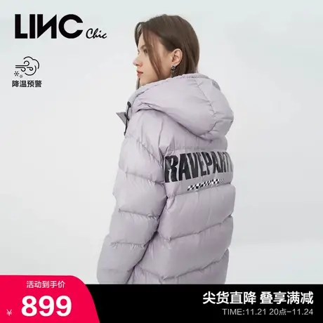 LINCCHIC金羽杰羽绒服女连帽面包服炫彩短款羽绒服女冬Y22802171Y商品大图