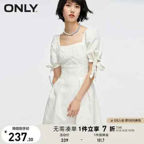 ONLY奥莱夏季刺绣花瓣连衣裙女商品大图