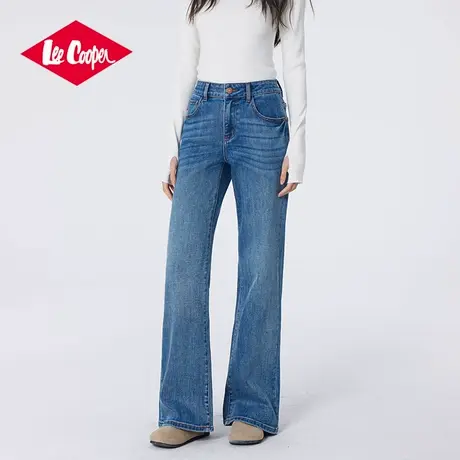 Lee Cooper/李库珀 微喇牛仔裤女款25新款高腰显瘦复古休闲长裤子图片