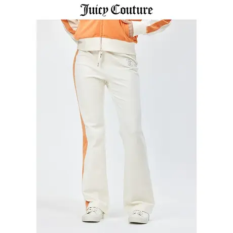 Juicy Couture橘滋春夏新款休闲裤直筒天鹅绒丝绒长裤女商品大图