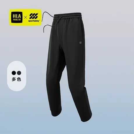 HLA/海澜之家综训运动sportsday休闲裤25春秋新松紧腰印花卫裤男图片