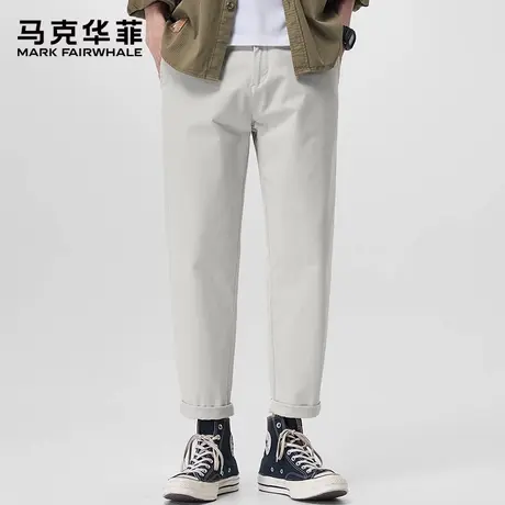 【四面弹】马克华菲休闲裤男款2025新款夏季薄款直筒百搭棉质裤子图片