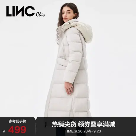 LINCCHIC金羽杰羽绒服女修身加厚长款轻薄羽绒服女冬季944385商品大图