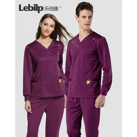 乐倍康洗手衣男医生护士服长短袖女手术服刷手服美容院工作服套装图片