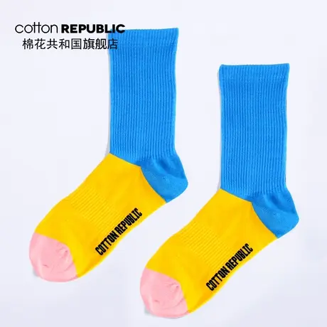 Cotton Republic/棉花共和国男士中筒袜2019秋冬保暖棉质休闲短袜图片