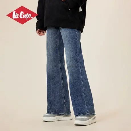 Lee Cooper微喇牛仔裤女2025新款春季复古显瘦高腰宽松休闲喇叭裤图片