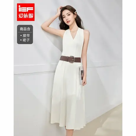 IEF/爱依服2025夏季新款成熟精致女人味通勤气质百搭V领背心长裙商品大图