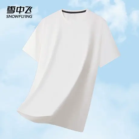 SNOW FLYING/雪中飞T恤短袖男士夏季新款潮流帅气宽松百搭T恤衫图片