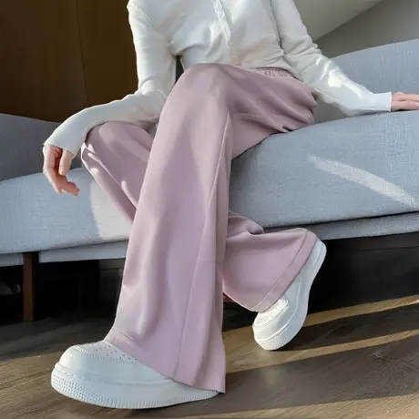 2025春秋新款潮牌显瘦薄款阔腿裤垂感速干山本裤宽松百搭休闲裤商品大图