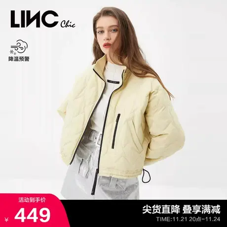 LINCCHIC金羽杰羽绒服女修身轻薄短款羽绒服女冬季外套Y21801036商品大图