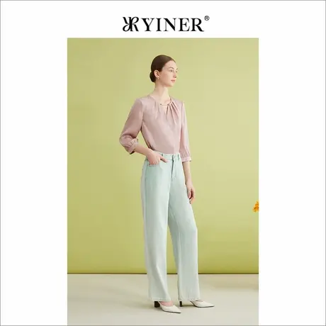 YINER音儿线上专选2024夏季新款衬衫8C64270046图片