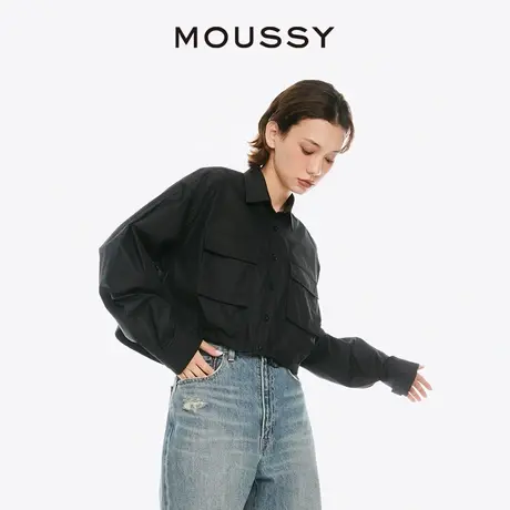 STUDIOWEAR x MOUSSY 新品抽绳短款大口袋时尚衬衫028HSA30-0761图片