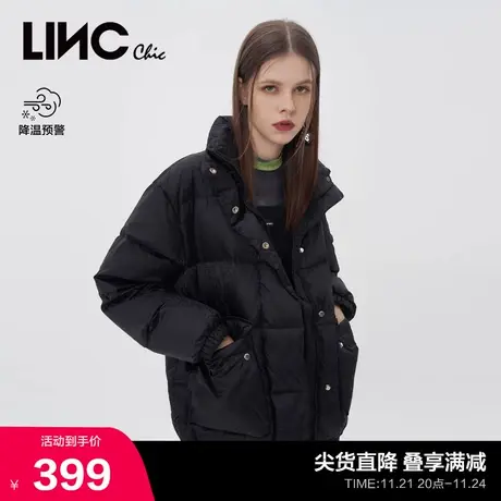 LINCCHIC金羽杰羽绒服女潮酷轻薄短款羽绒服女冬季外套Y21805113Y商品大图