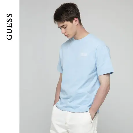 GUESS男士纯色简约款式百搭纯棉短袖T恤-X4PI13K2Q40商品大图