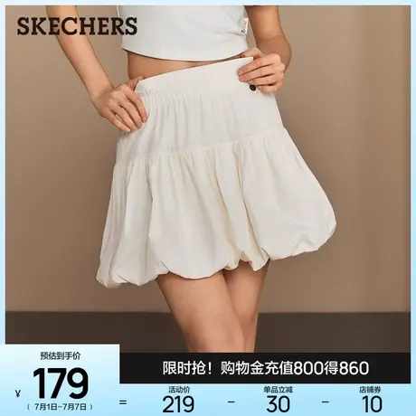 斯凯奇花苞裙|2025新款夏季女休闲宽松短裙舒适轻薄透气运动A字裙商品大图