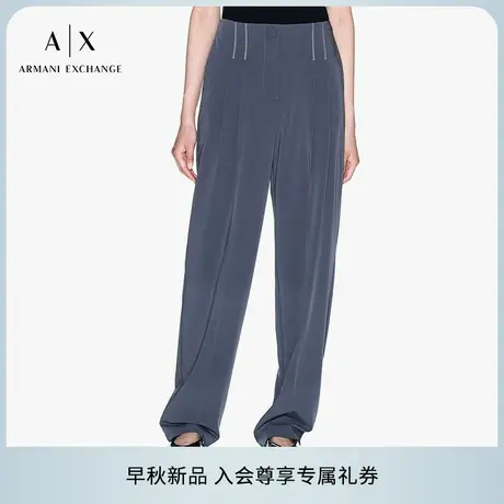 ARMANI EXCHANGE/阿玛尼2025夏季新款女士宽松直筒微弹休闲裤官方图片