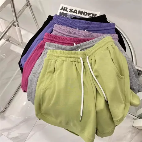 夏季外穿居家阔腿短裤女韩版百搭宽松高腰运动休闲跑步热裤ins潮商品大图