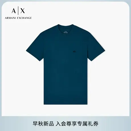 ARMANI EXCHANGE/阿玛尼2025夏季新款男士全棉圆领短袖刺绣T恤图片