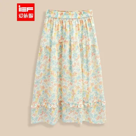 IEF/爱依服半身裙2025夏季新款森系小清新温柔风碎花百搭单裙商品大图
