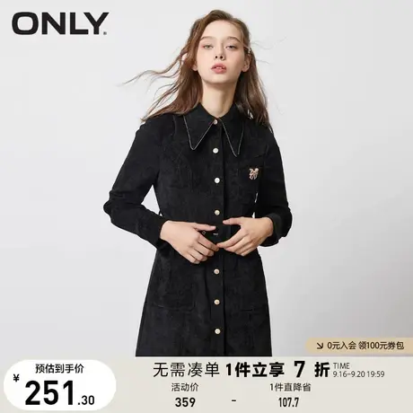 【买5免1】ONLY奥莱夏季甜美灯芯绒连衣裙女商品大图