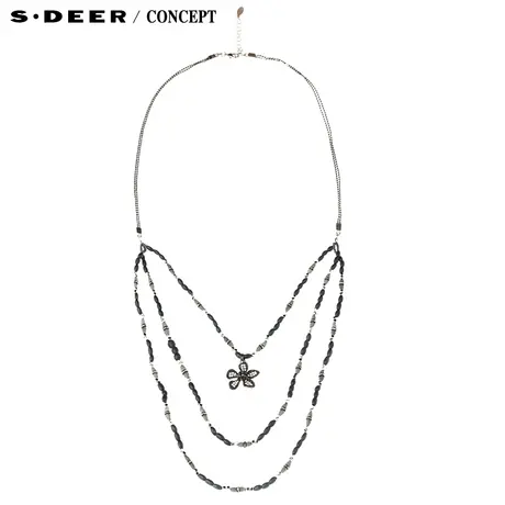【新品】sdeer圣迪奥专柜正品女装优雅层次垂坠装饰项链S16284335图片