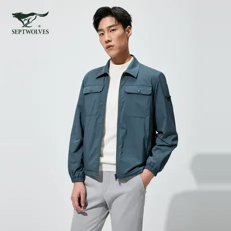 七匹狼超跑双面夹克男士2025新款春秋季正品旗舰两面穿工装外套男商品大图