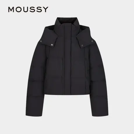 MOUSSY 2025春季新品通勤气质淑女连帽短款羽绒服028ISX30-2811图片