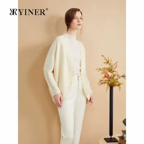【100美丽诺羊毛】YINER音儿秋季蝙蝠衫巴素兰针织开衫商品大图