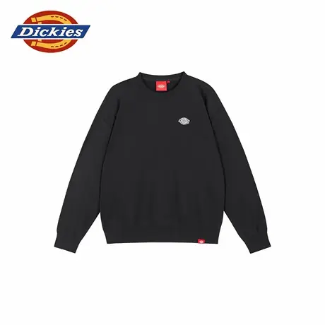 Dickies秋冬新款男女情侣经典小logo徽章圆领卫衣 毛圈布内里图片
