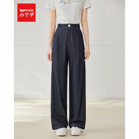 IEF/爱依服裤子2025夏季新款韩版文艺休闲通勤百搭显瘦阔腿裤商品大图
