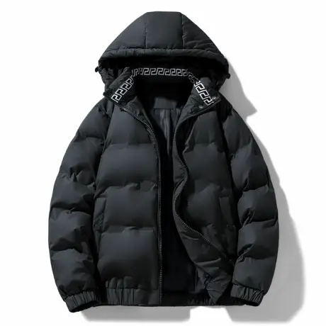 新款棉衣男士加厚保暖御寒棉服韩版2024年冬季百搭连帽面包服外套图片