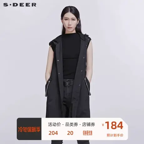 sdeer圣迪奥女装连帽休闲马甲S20181604🛎商品大图