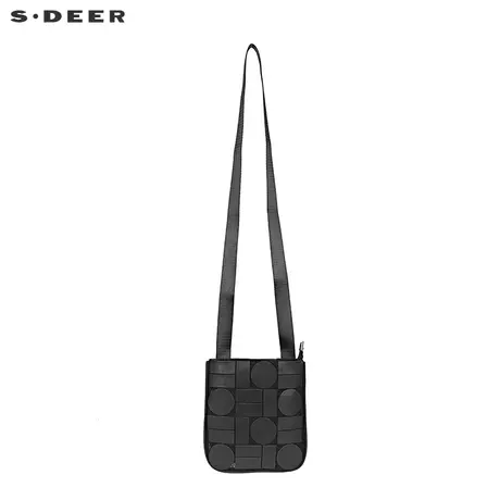 sdeer圣迪奥女夏装休闲简约时尚几何胶印斜跨小包S21283804图片