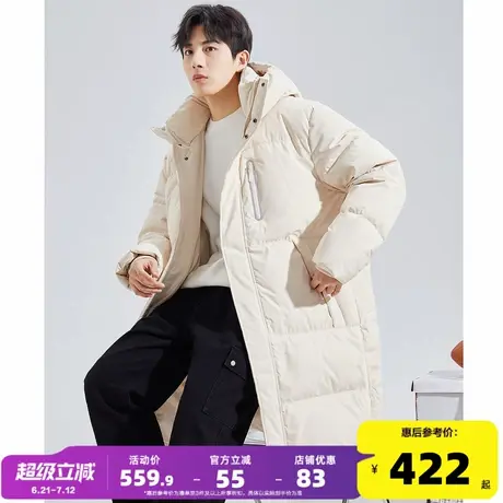 唐狮2024冬季新款情侣装羽绒服男女连帽中长款面包服加厚保暖外套商品大图