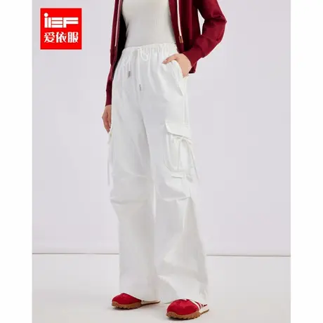 IEF/爱依服2025春季新款时尚垂感显瘦休闲风百搭别致设计阔腿裤商品大图