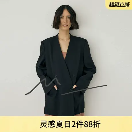 MOUSSY 夏季新品M系列格雷系清冷知性西装外套010HA230-1201图片