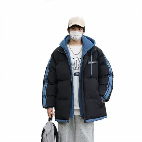 2024年新款棉衣冬季工装男女士潮牌宽松加厚保暖流行情侣棉服外套图片