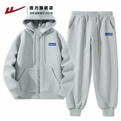 回力运动套装男士春秋青少年痞帅开衫卫衣长裤运动服大童一整套S商品大图