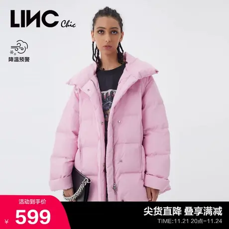 LINCCHIC金羽杰羽绒服女围裹感短款羽绒服女冬季外套Y21803128商品大图