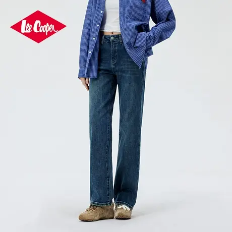 Lee Cooper/李库珀 潮流复古牛仔裤女款25早春怀旧显瘦弹力微喇裤图片