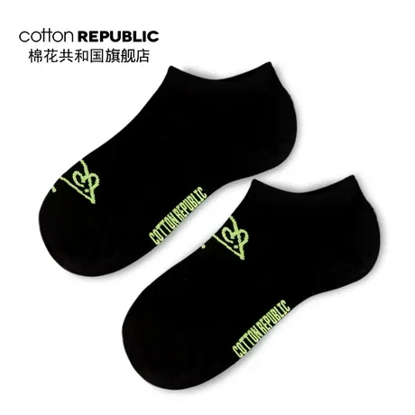 Cotton Republic/棉花共和国女士本命年情侣款鼠提花休闲棉质短袜图片