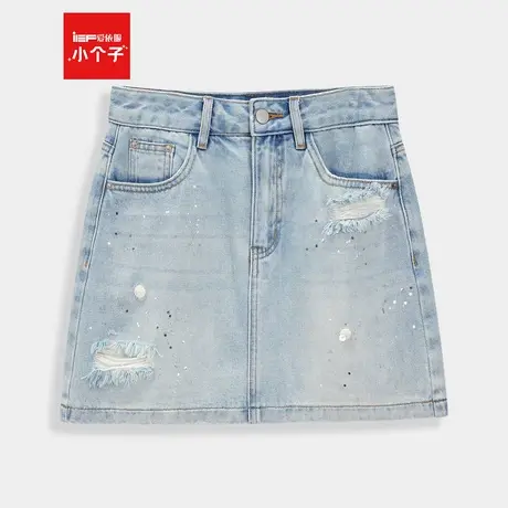 IEF/爱依服半身裙2025夏季新款韩系风设计感通勤百搭显瘦牛仔A裙商品大图