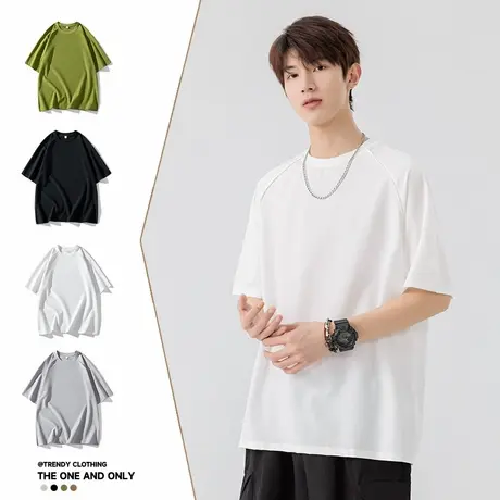 N5真维斯短袖t恤男2025夏季新款户外山系冰丝速干衣男士宽松半袖商品大图