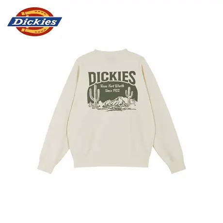 Dickies秋冬新款男女情侣背后德州灵感印花圆领卫衣图片
