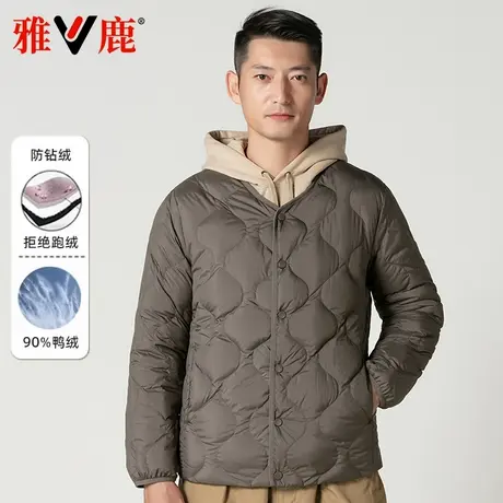 雅鹿轻薄羽绒服男内胆冬季2024新款时尚商务休闲内搭90绒保暖外套图片