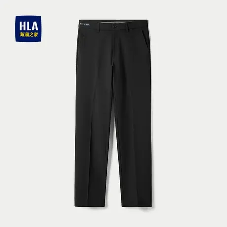 HLA/海澜之家含铜氨丝西裤25春夏新纯色简约商务通勤高腰深裆裤男商品大图