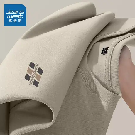 NN真维斯纯棉长袖t恤男款春秋美式休闲圆领体恤青少年打底衫衣服商品大图