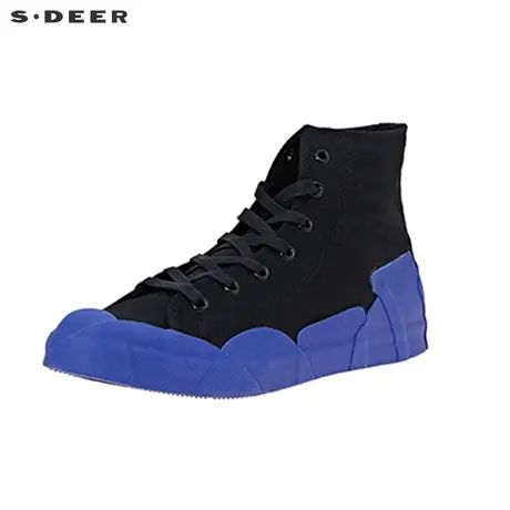 sdeer圣迪奥个性撞色高帮帆布鞋S20183947图片
