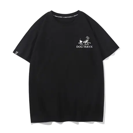 秀洛始祖狗潮牌恶搞周边衣服半袖打底衫宽松圆领纯棉短袖T恤男女商品大图